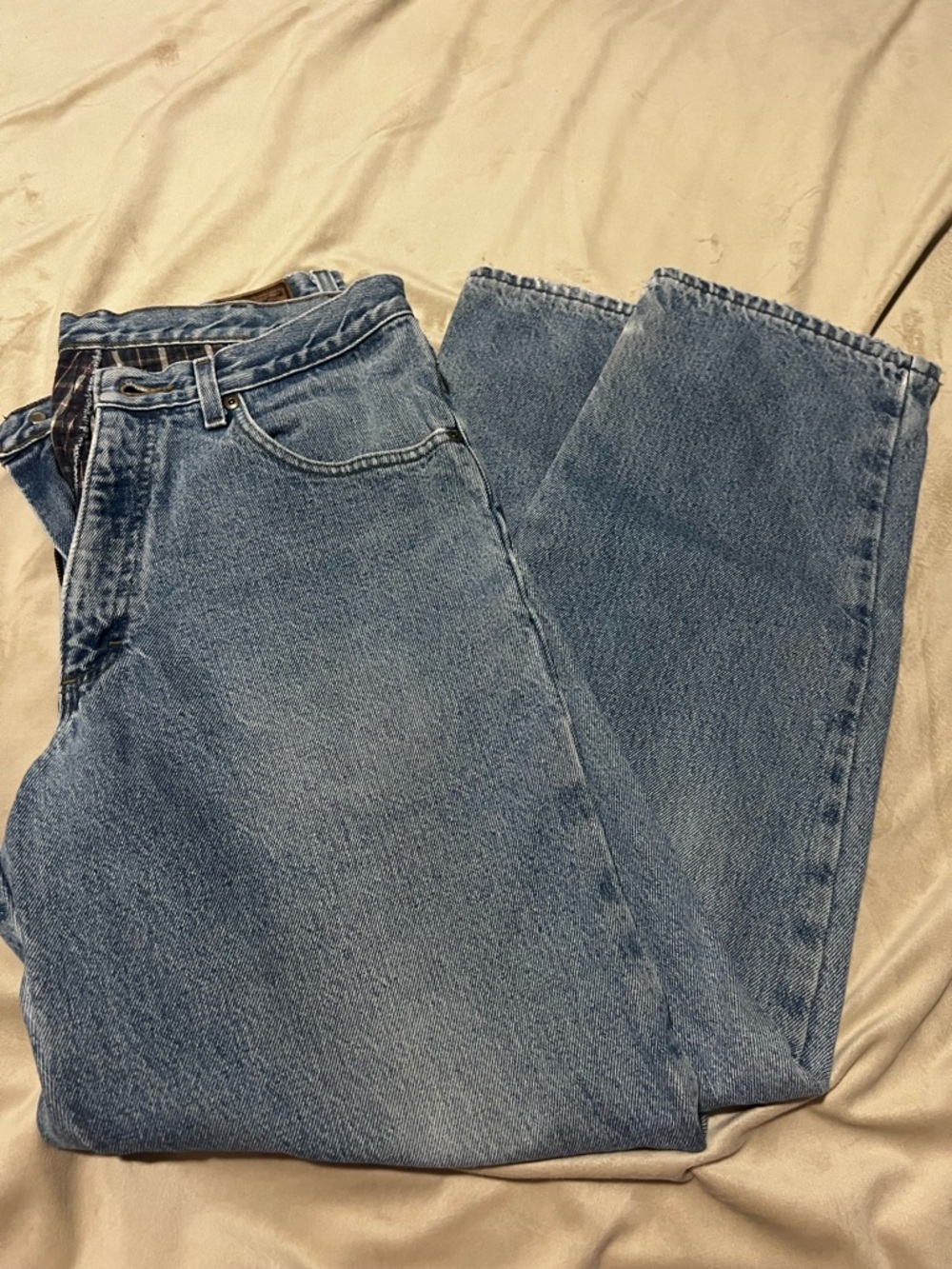 L.L. Bean Men’s Relaxed Fit Jeans in Blue Denim